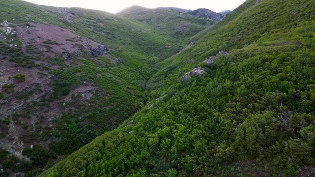 4K Aerial Drone Video Summer Sunrise Over Fernwood Cabin Trail Layton Utah Looking West Across Davis County Valley to Great Salt Lake and Wasatch Mountains