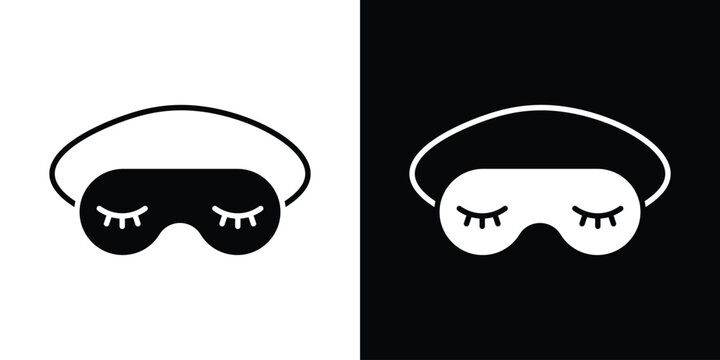 Eye mask icon minimal illustrations series