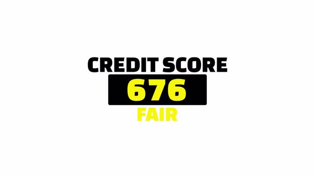 credit score status banner animation 