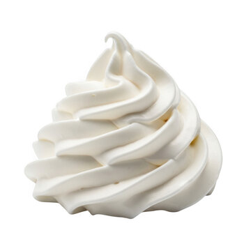 Swirl of fresh whipped cream