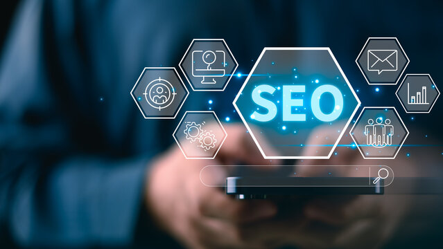 Digital marketing specialist improves website visibility SEO strategy, keyword optimization, content marketing, search analytics, organic traffic growth, ranking performance, audience targeting.