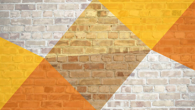 Geometric background with colorful textured brick wall patterns in diamond composition geometric background colorful architecture industrial abstract structure backdrop construction creative