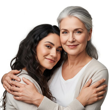 Mother and Daughter Hugging
