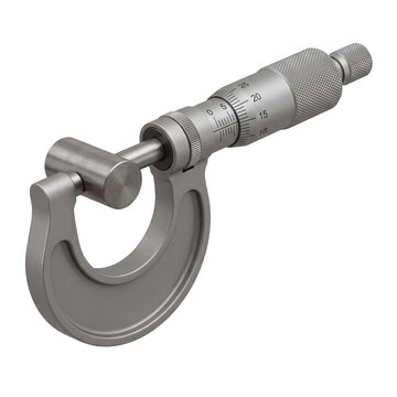 Micrometer gauge tool for precise measurements on metal surface  
