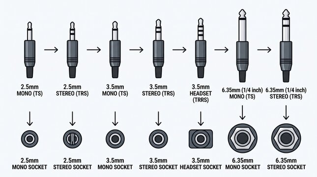 Audio Jack and Socket Types Explained