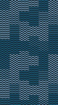 Seamless japanese pattern loop in black, teal, sky blue - trendy animated 4K vertical motion background for video editing, social media and presentation