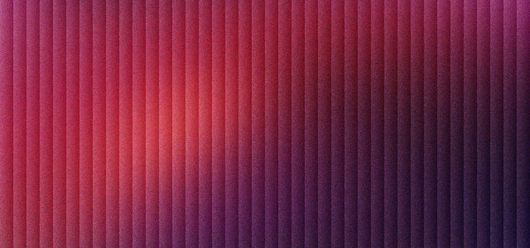 Abstract purple corrugated metal texture background. Magenta industrial ribbed wall surface with vertical lines. Dark violet metallic pattern for modern architectural design and backdrop.