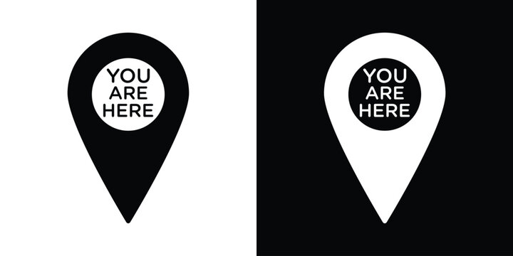 You are here pointer icon