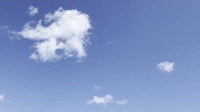 Cumulus generally refers to the puffy, white, cotton-like clouds with flat bases and rounded tops often seen on sunny days. in Waikiki, Honolulu, Oahu, Hawaii.