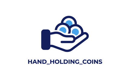 Hand Holding Three Coins Closeup. © Abidzar