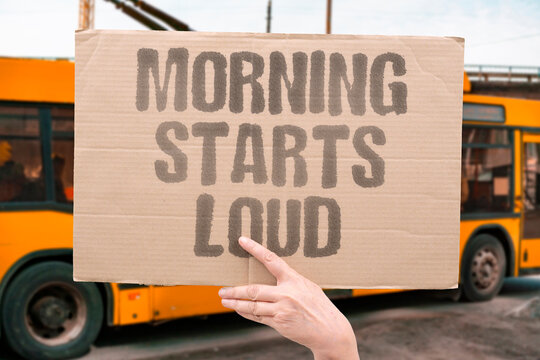 "Morning Starts Loud" The pace begins before sunrise. MORNING. NOISE. PACE. CITY. COMMUTE.