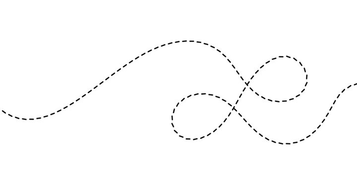 Abstract dashed line circle arcs and overlapping curved shapes pattern background vector design