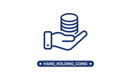 Hand Holding Stack of Coins. © Awaludin