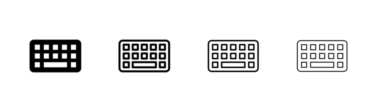 Keyboard icon logo design. keyboard sign and symbol