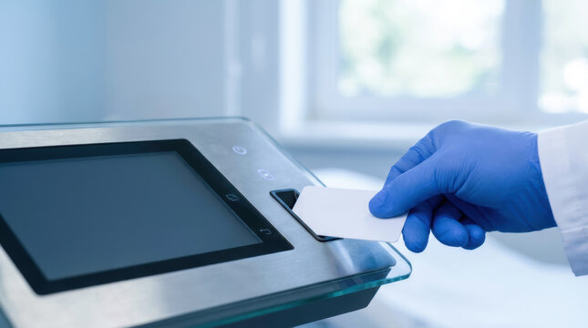 Medical data privacy access control hand card reader security in clinic and hospital