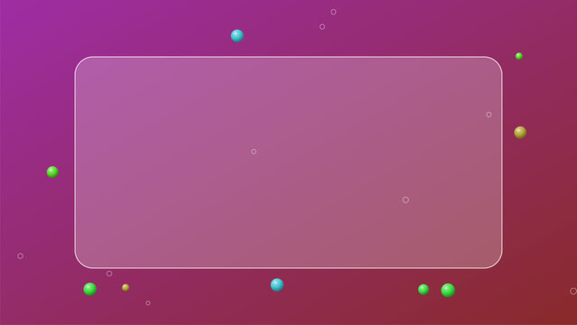 Modern glassmorphism frame for website design featuring a liquid glass effect with a soft purple gradient background for user interface creative projects