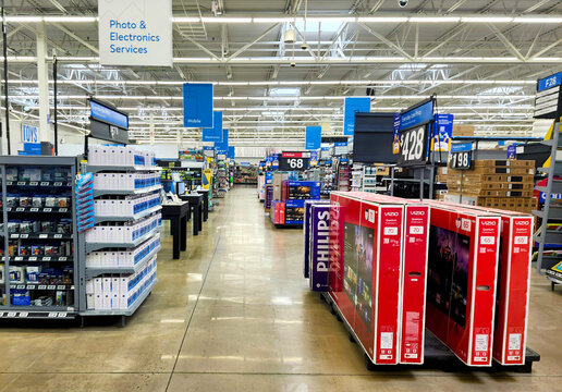 Walmart Store Interior, Manassas, Virginia, USA