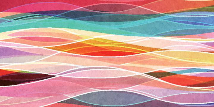 Colorful Abstract Wave Pattern Background Design