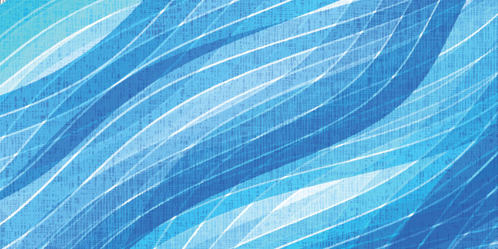 Blue Abstract Wavy Lines Textured Background Design
