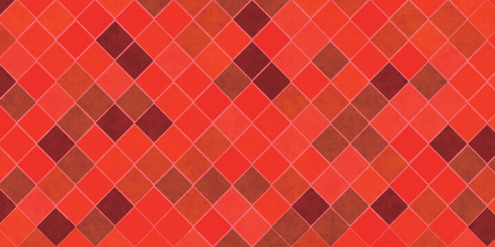 Abstract Red Geometric Diamond Pattern Texture