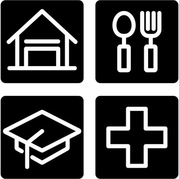 Solid Fill Basic Needs Icon