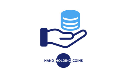 Hand Holding Stack of Coins. © Nabila