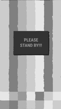 4K retro broadcast standby screen with grayscale test pattern, analog glitch distortion, and vintage interruption display. Ideal overlay for transitions and motion graphics.