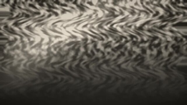 Abstract Water Ripple Texture - Monochrome Wave Distortion Pattern in Black White and Gray, Fluid Background Vector Illustration