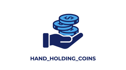 Hand holding stack of coins money. © suhadi