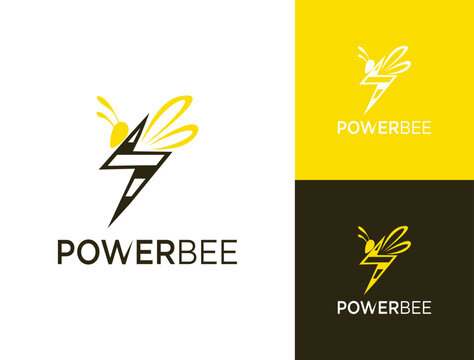 Power Bee Logo Design.