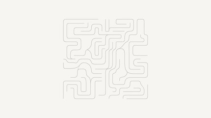 Obraz premium Abstract minimalist white circuit board pattern background.