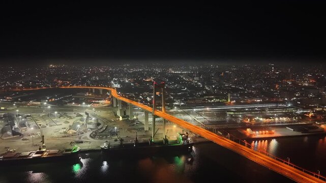Maputo Bridge Nightlife Katembe Maputo African Mozambique Mo&ccedil;ambique