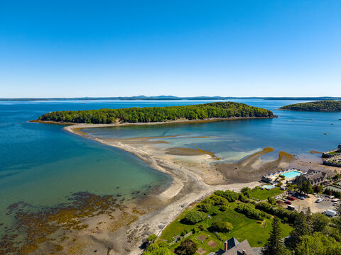 Aerial view of Bar Island