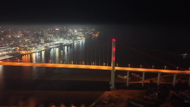 Maputo Bridge Nightlife Katembe Maputo African Mozambique Mo&ccedil;ambique