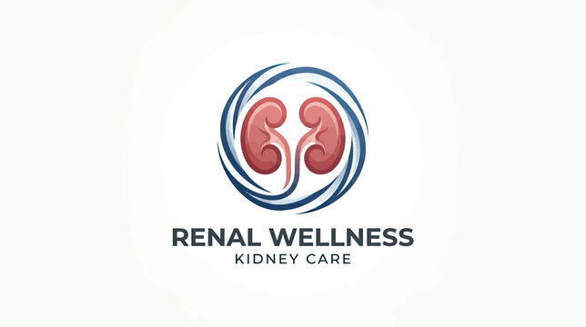 Abstract Kidney Health Care Logo