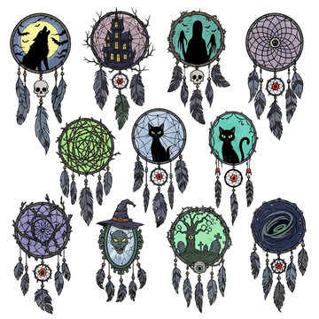 Halloween Dreamcatchers Collection - Spooky Designs for Spooky Season