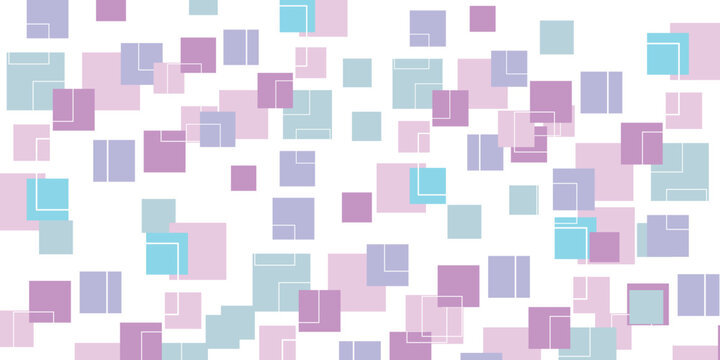 Abstract geometric pattern with colorful squares