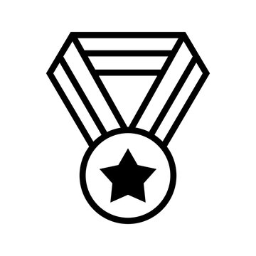 Gold Medal Ribbon Icon