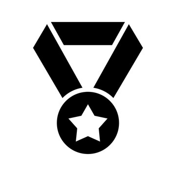 Gold Medal Ribbon Icon
