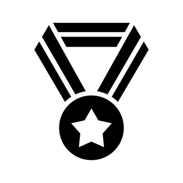 Gold Medal Ribbon Icon