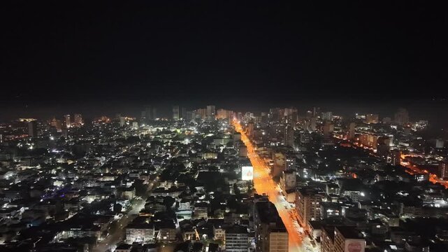 Maputo Night City Africa African Country Mozambique