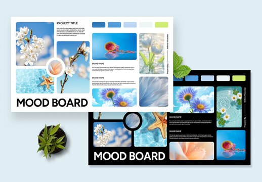 Brand Mood Board Layout Template