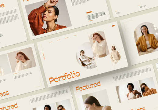 Minimalist Interactive Portfolio Presentation Layout