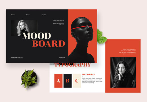 Modern and Clean Brand Moodboard Presentation Template