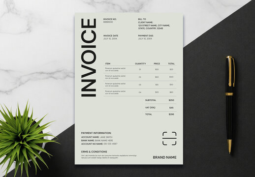Minimal Billing Invoice Template