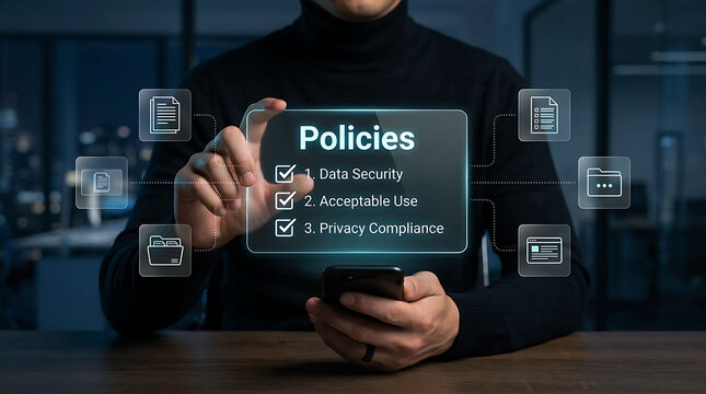 Business compliance policies data security privacy and acceptable use