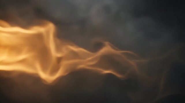 Dynamic Flame Motion in a Series of Captivating Smoke and Fire Frames