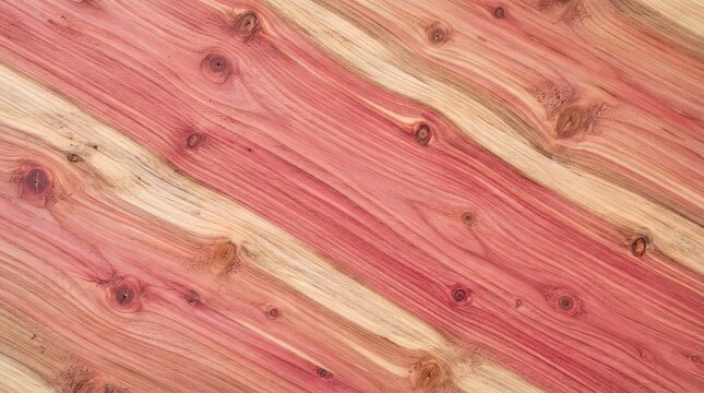 Close up of natural red cedar wood grain texture