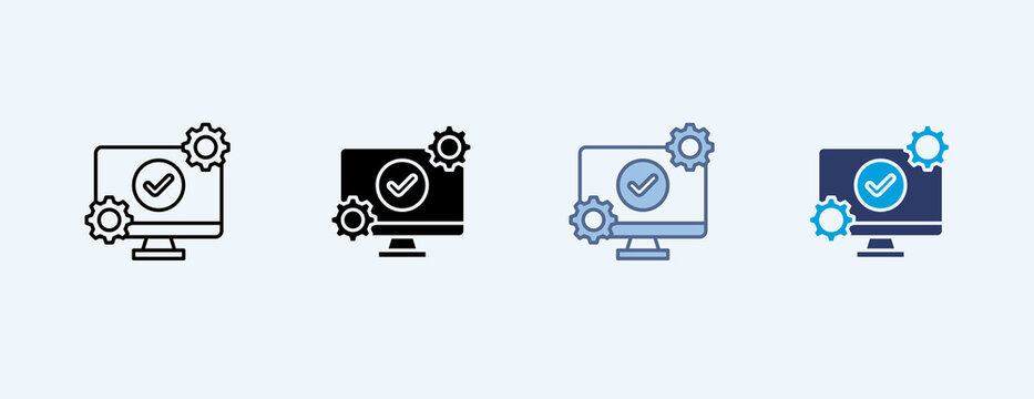 Test Multiple Icon Illustration Vector
