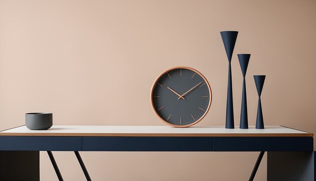 Minimalist desk space representing asynchronous work and time concept